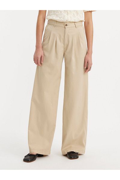 Levi's LE HIGH BAGGY Women's / Girls Beige Jeans