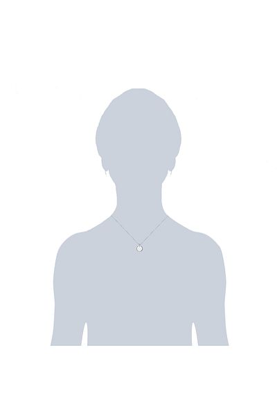 Lulu & Jane Diamanthalskette Kette mit Anhänger Sterling Silber Diamant weiß