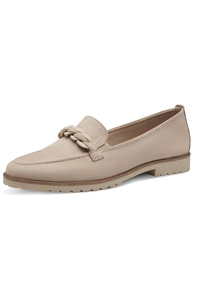 Tamaris Damen Sportliche Halbschuhe Slipper 1-24200-42 Grau 341 Taupe Leder mit TOUCH-IT