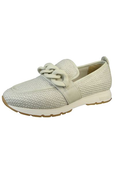 Mustang Damen Halbschuhe Loafer 1456401 Bej 243 fildişi Tekstil/Sentetik