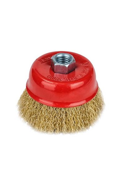 Eratool 125MM Wavy Canak Brush - Yellow Wire, M14 Screw, Era10042 Eratool