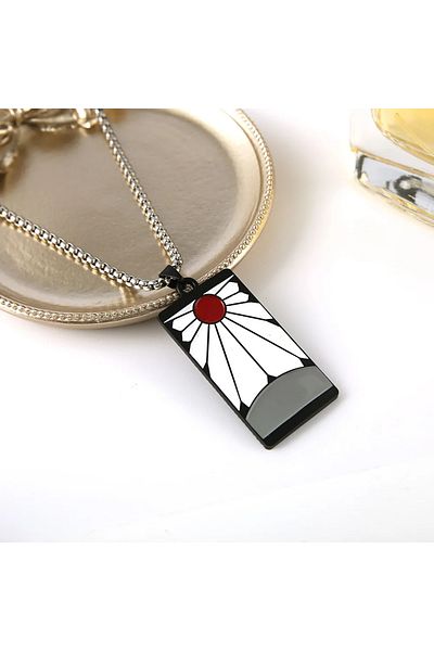 FG KONNİCHİWA Anime Demon Slayer amado Tanjirou Nezuko Kimetsu no Yaiba Cosplay NECKLACE