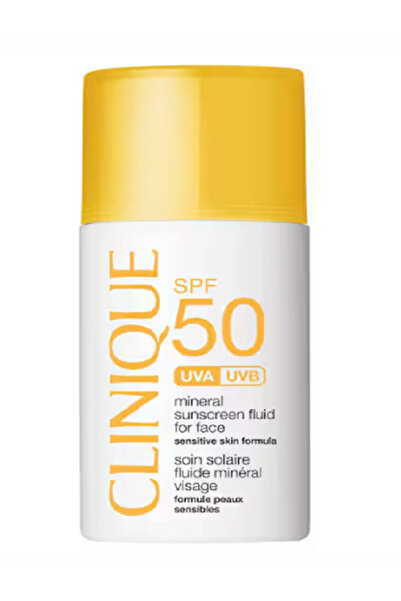 Clinique Cildi Zararlı UVA/ UVB Işınlarından Koruyucu Mineral Spf50 Yağsiz Gü...
