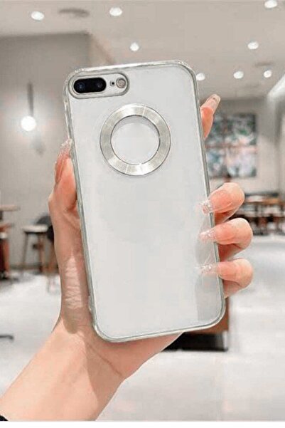 emybox İphone 7 Plus / 8 Plus Kamera Lens Korumalı Arkası Şeffaf Yumuşak Silikon Kapak Telefon Kılıfı