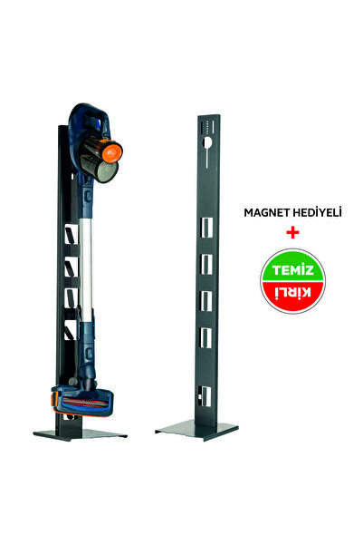 Bumech Bosch Uyumlu Şarjlı Süpürge Standı Antrasit Renk Kare Taban