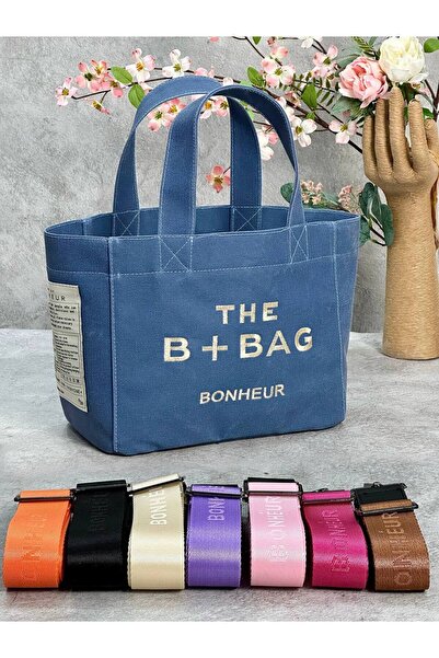 Rabury Butik Bonhe Eskitme Mavi Çanta