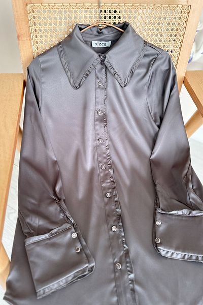 Gizce Lenya Anthracite Tunic