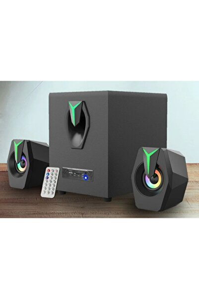 JUNGLEE 2+1 Ses Sistemi Fm Radyo Bluetooth Sd Kart Usb Girişli Hoparlör Uzakt...