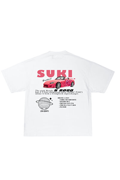 FULL TOLERANCE Honda S2000 (SUKI) Oversize Λευκό T-Shirt