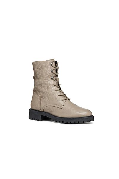 Geox Geox Beige Booties Womens Shoes