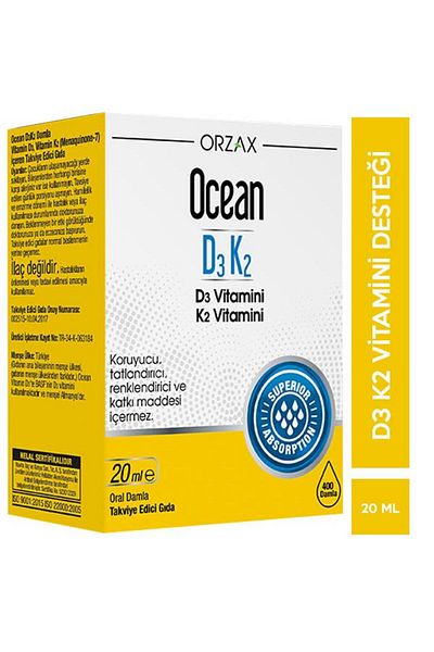 Ocean D3k2VitaminDrops 20ml - Teeth Whitening Gift Foam