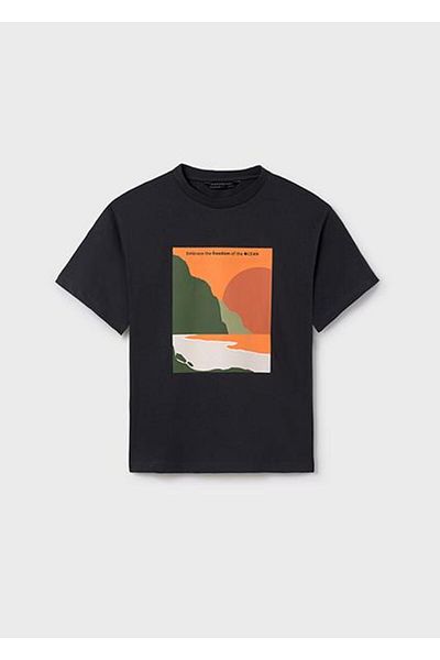 MAYORAL Tricou negru pentru băiat 06039-065