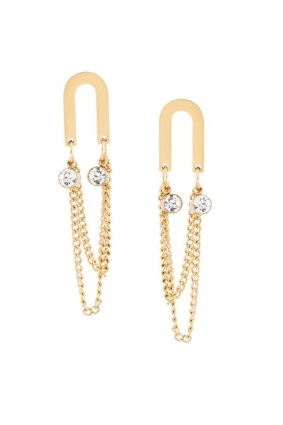 BY DİLEK ÇETİN ACCESSORY حلق بسلسلة من الفولاذ باللون الذهبي