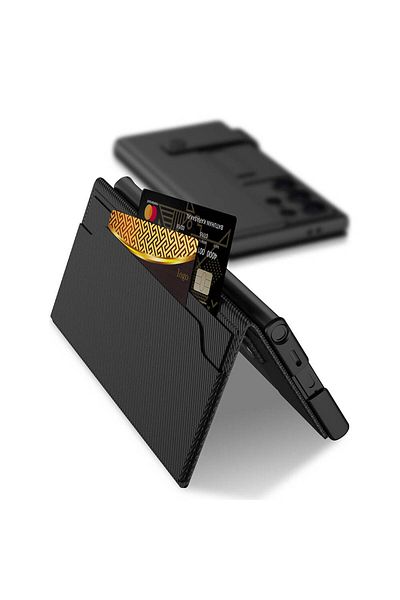 Nezih Case غطاء حامل بطاقة متوافق مع هاتف Samsung Galaxy S24 Ultra