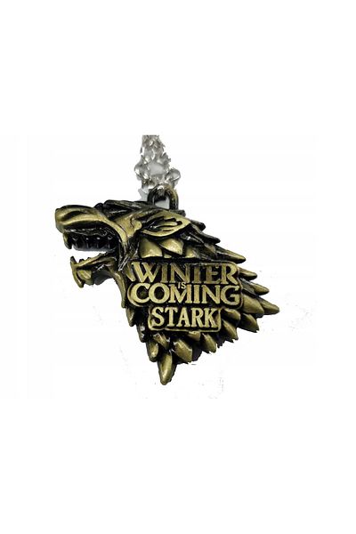 FG KONNİCHİWA Game Of Thrones Stark Symbol Faux Leather String Gift Necklace