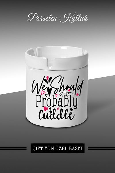 bymat We Should... Designed Ashtray - Porcelain Ashtray - Ash Tray *külX212