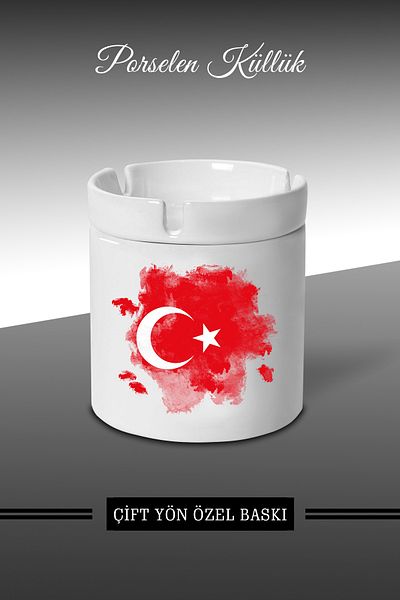 bymat Türkiye Designed Ashtray - Porcelain Ashtray - Ashtray *ashtray}