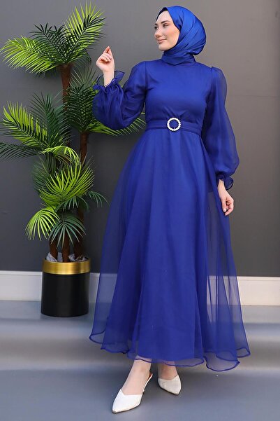 GİZ AGİYİM Φόρεμα Night Blue Elfida Hijab