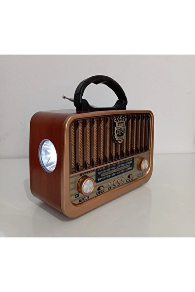 Everton Rt-878 Bluetooth (El Feneri) Fm-Usb-Tf-Aux Şarjlı Nostaljik Radyo