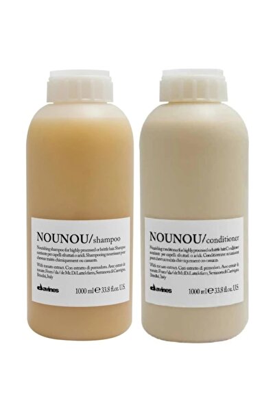 Davines NouNou -Yıpranmış Saçlar İçin Şampuan 1000 ml ve Saç Kremi 1000 ml CYT9746461313174131319226