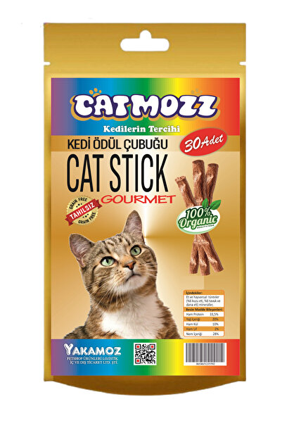 CatMozz Stick Gourmet Karışık Kediler için Ödül Çubuğu 30 lu Paket