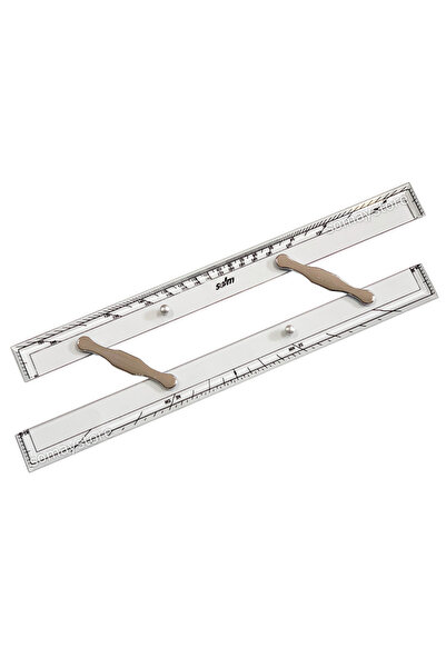 SDM MARINE Sdm Gemici Cetveli Paralel Cetvel 45cm Metal Parçalı