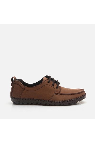 Hotiç Ανδρικά casual παπούτσια από γνήσιο δέρμα Sand Beige