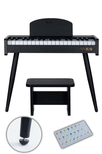 Midex Cp-370bk Ahşap Çocuk Piyanosu Pilli 37 Tuşlu Gerçek Piyano Tuşları