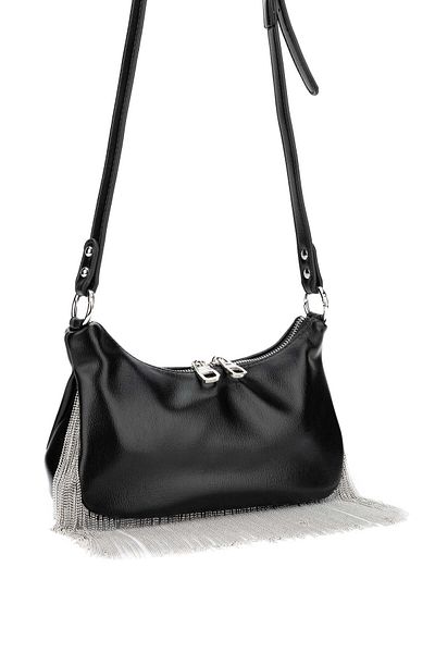 Tamer Tanca Black Vegan Women's Shoulder Bag