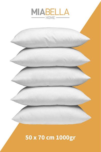 Miabella Home 5 Pieces Antiallergic Silicone Pillow 50x70 1000gr