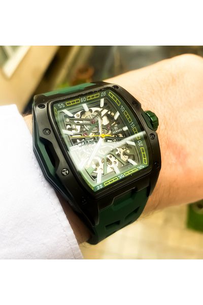Reward waterproof Square automatic Men's wristwatch