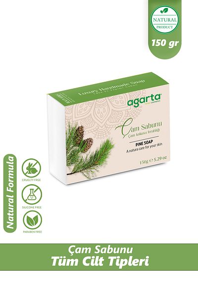 Agarta Natural Handmade Pine Soap 150 Gr