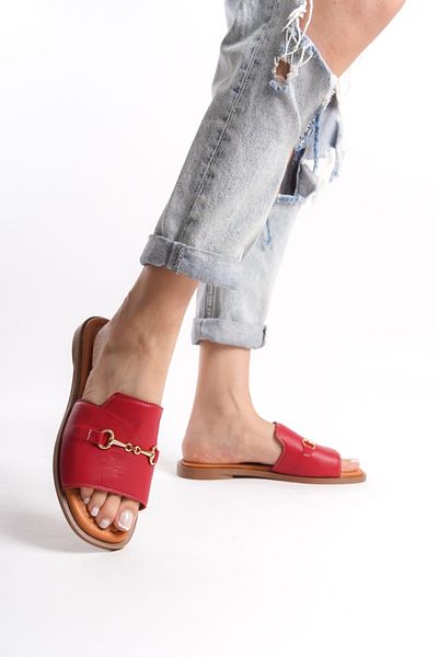 ERNİLA Women's Slippers - Genuine Leather