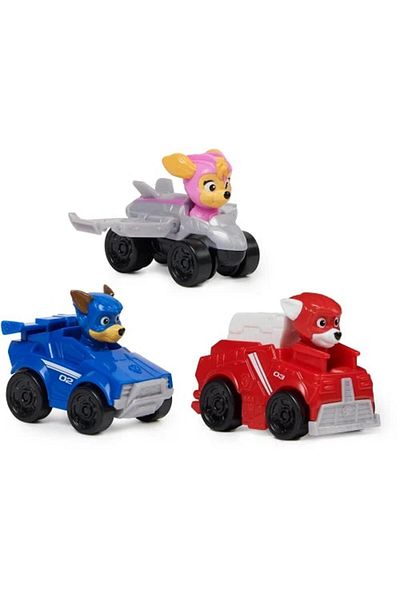 PAW PATROL Pup Squad - Set of 3 Mini Figures with Vehicle