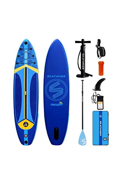 Skatinger Lethe Boards PLANS Mavi Yoga-Touring Şişme SUP Paddle Board 335 X 8...