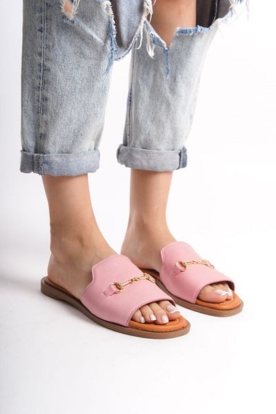 ERNİLA Women's Slippers - Genuine Leather