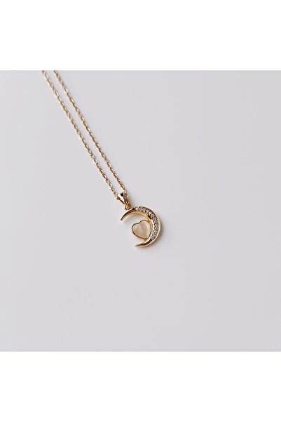 Boise Atelier Luna Cream Steel Necklace |   Steel Necklace