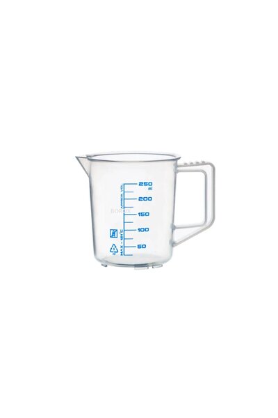 Zürih Ticaret ZURIHLAB Kulplu Plastik Beher 250 ml - Kabartma Dereceli Beaker...