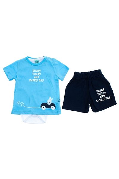 Damla 123-00-23 Enjoy Today 3-Piece Baby Boy Set 6-24 Months