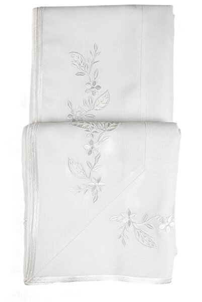 Mikasa Moor Eva White 180x280 Tablecloth
