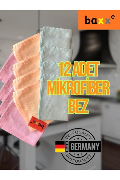 baxxe 12 komada mikrofibre krpa, magična krpa za čišćenje, otporna na mrlje, ...
