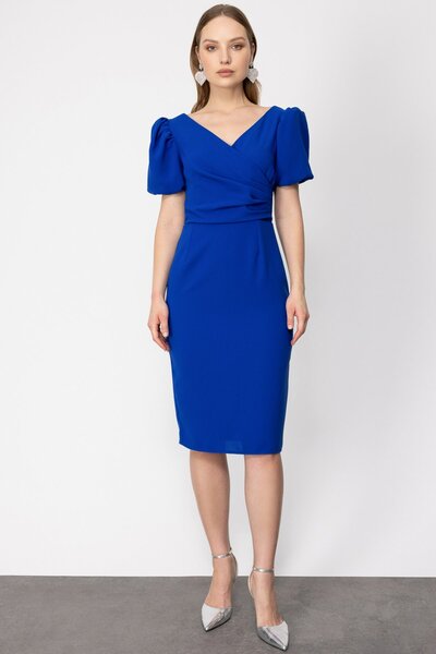 Ekol Rochie Mi cu mânecă scurtă cu guler dublu