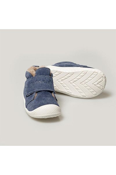 Merli&Rose Cizme First Step din piele intoarsa de pluș Stride |   Denim