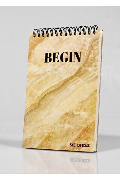 4nio دفتر رسم بتصميم مقاس 19x13 BEGIN