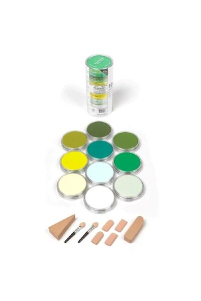 Panpastel Ultra Soft Artist Pastel Paint Greens Set of 10 30104