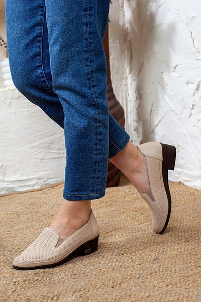 DERİMİSS Women's Extra Light Genuine Leather Orthopedic Shoes