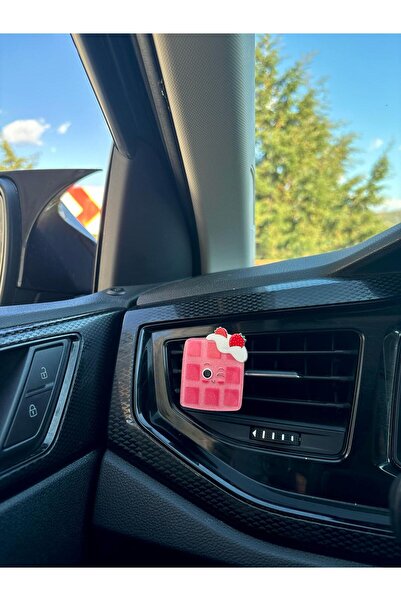 Genel Markalar Simli Çilek Emoji Pembe Kırmızı Oto Araba Klima Kokusu
