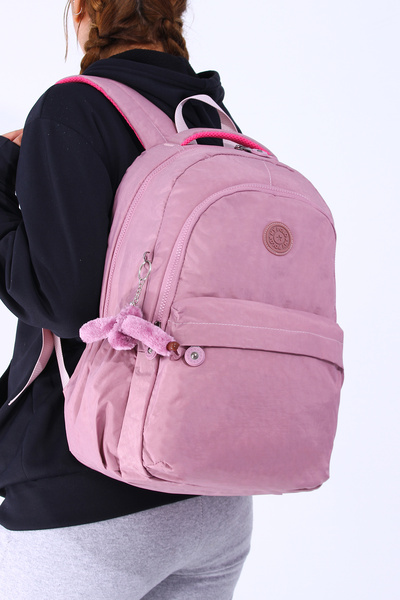 By Hakan My Polo 8670 Crinkle Schoolbag Backpack Daily Trip Sports Travel Vacation Multi-Compartment Laptop Compartment