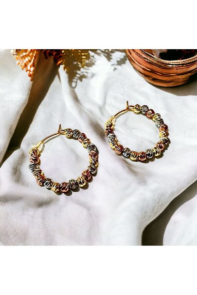 Forentina Colorful Dorica Hoop Earrings PS3439