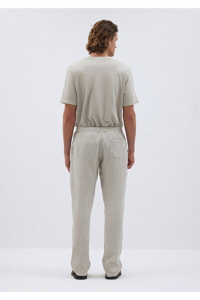 Mavi Beige Linen Jogger Pants -0010153-70144